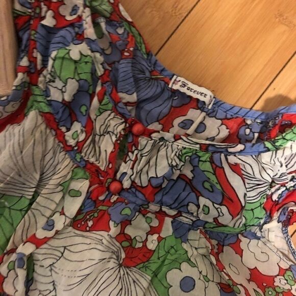 [forever 21] cute baby doll boho top#2 - Picture 2 of 3